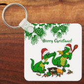 Porte-clés Dragons - Joyeux Noël ! - aujourd'hui je vais cuis (Recto)