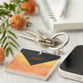 Porte-clés Dragons Oeil orange et noir Monogramme (Devant Droit)