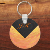 Porte-clés Dragons Oeil orange et noir Monogramme (Recto)