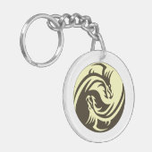 Porte-clés Dragons tribaux Yin Yang - les Cummings de l'EE (Devant gauche)