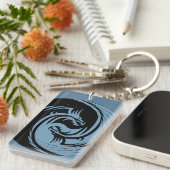 Porte-clés Dragons tribaux Yin Yang - les Cummings de l'EE (Devant droit)