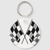 Porte-clés drapeau à damiers (Recto)