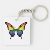 Porte-clés Drapeau à papillon arc-en-ciel (Dos)