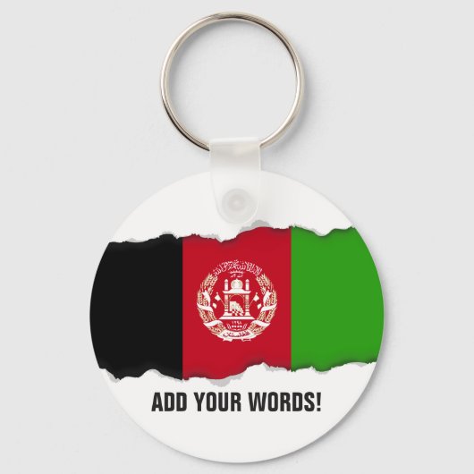 Porte-clés Drapeau Afghanistan (Recto)