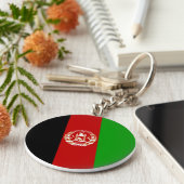Porte-clés Drapeau Afghanistan (Côté)