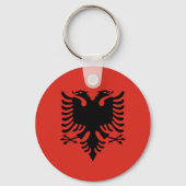 Porte-clés Drapeau albanais (Recto)