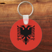 Porte-clés Drapeau albanais (Recto)
