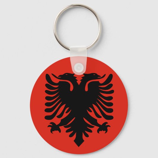 Porte-clés Drapeau albanais (Recto)