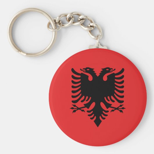 Porte-clés Drapeau albanais (Devant)