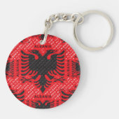 Porte-clés Drapeau albanais motif 2 (Dos)