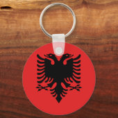 Porte-clés Drapeau albanais patriotique (Recto)