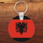 Porte-clés Drapeau Albanie (Recto)