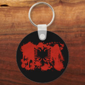 Porte-clés Drapeau Albanie (Recto)
