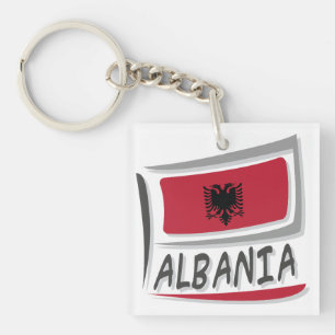 Porte-clés Drapeau Albanie Pride X