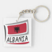 Porte-clés Drapeau Albanie Pride X (Dos)
