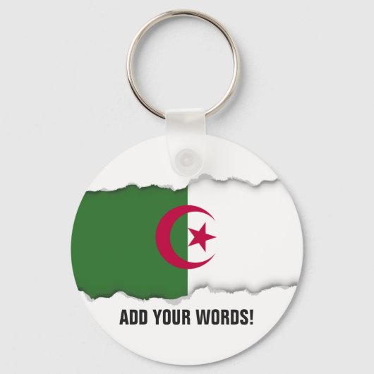 Porte-clés Drapeau Algérie (Recto)