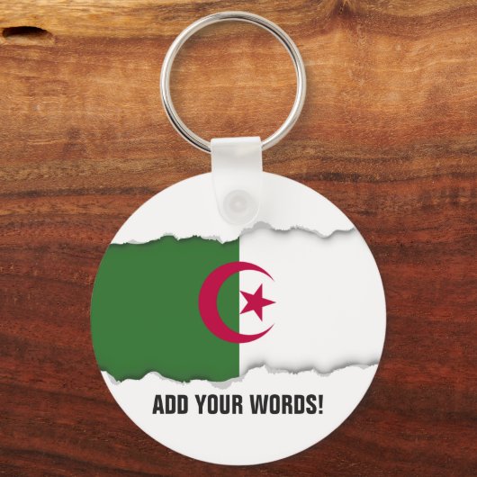 Porte-clés Drapeau Algérie (Recto)