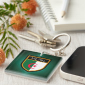Porte-clés Drapeau Algérie (Devant Droit)