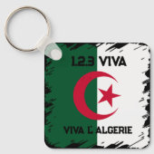 PORTE-CLÉS DRAPEAU ALGÉRIEN (Recto)