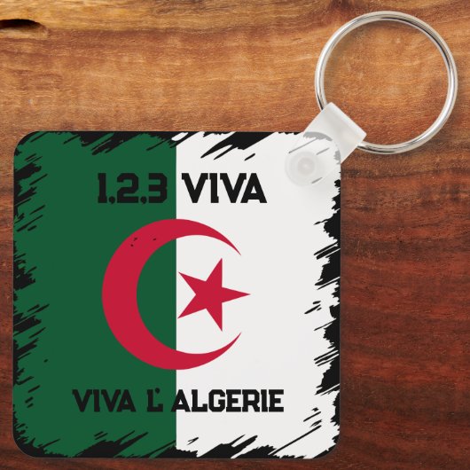 PORTE-CLÉS DRAPEAU ALGÉRIEN (Verso)