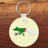 Porte-clés Drapeau algérien du désert Drapeau du Fennec cadea (Recto)