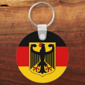 Porte-clés Drapeau allemand & Aigle Emblem, Allemagne / fan d (Verso)