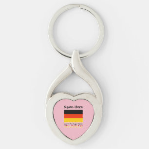 Porte-clés Drapeau allemand et allemand Personnalisé