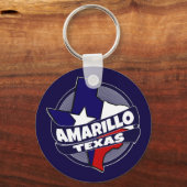 Porte-clés Drapeau Amarillo Texas porte - clé éclaté (Recto)