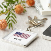 Porte-clés Drapeau américain (Côté)