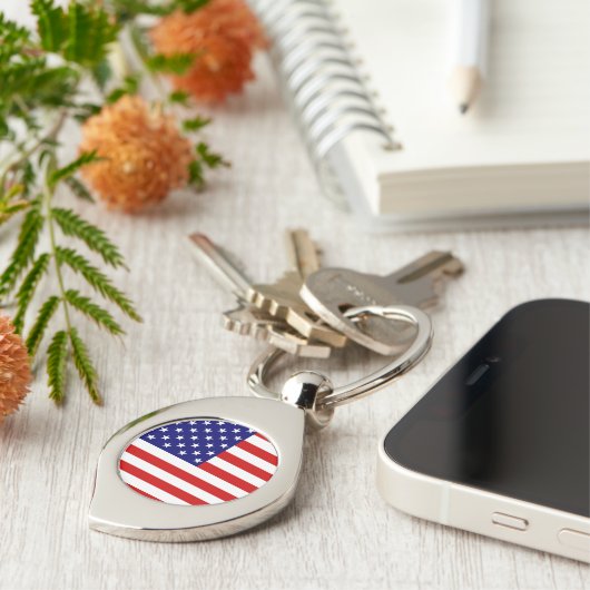 Porte-clés Drapeau américain (Côté )