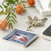 Porte-clés Drapeau américain (Côté)