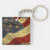 Porte-clés Drapeau Américain (Dos)