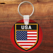 Porte-clés Drapeau américain (Recto)