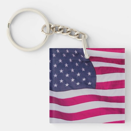 Porte-clés Drapeau Américain (Devant)