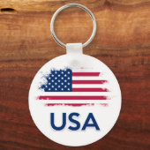Porte-clés Drapeau américain (Recto)