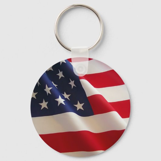 Porte-clés Drapeau Américain (Recto)
