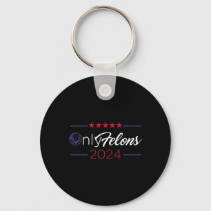 Porte-clés Drapeau américain 2024 Citation du président Trump
