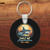 Porte-clés Drapeau Américain 2025 Golfe Du Mexique (Recto)