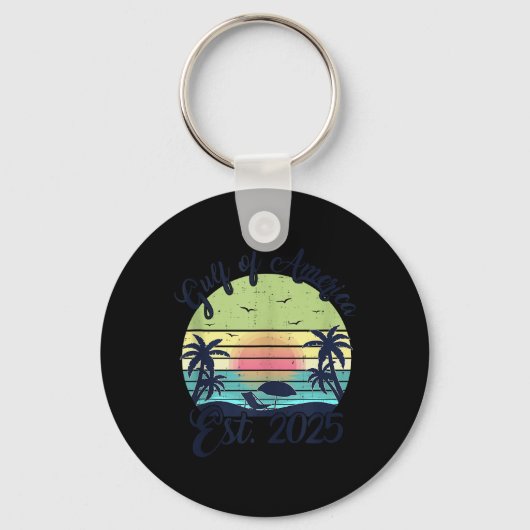 Porte-clés Drapeau Américain 2025 Golfe M (Recto)