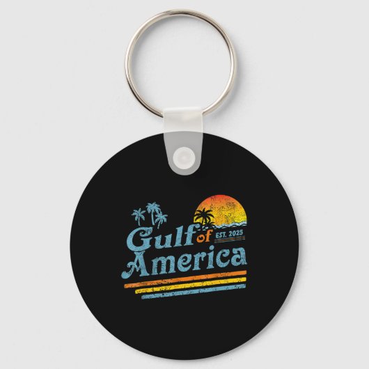 Porte-clés Drapeau Américain 2025 Golfe M (Recto)