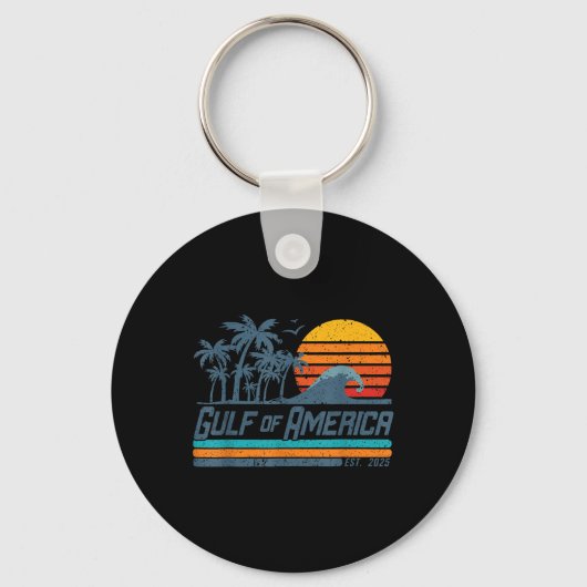 Porte-clés Drapeau Américain 2025 Golfe M (Recto)