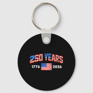 Porte-clés Drapeau américain 250 ans 1776 2026 250e
