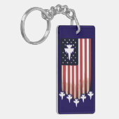 Porte-clés Drapeau Américain 4 juillet-65079 (Devant gauche)