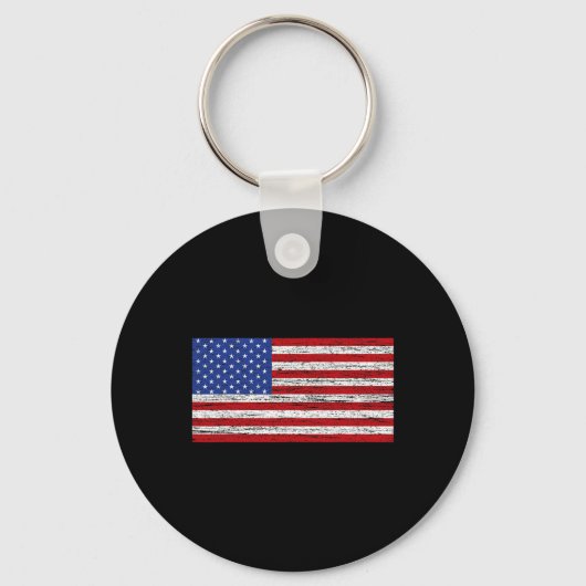 Porte-clés Drapeau américain 4 juillet USA Patriotique (Recto)