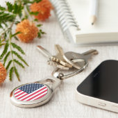 Porte-clés Drapeau américain 50 étoiles : vieilles étoiles de (Côté )