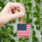 Porte-clés Drapeau américain 50 étoiles : vieilles étoiles de (main)