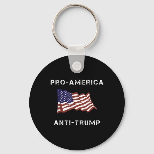 Porte-clés Drapeau américain anti-Trump (Recto)