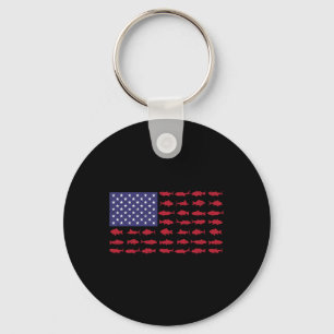 Porte-clés Drapeau Américain Byss Fishing Enfant Garçon Jeune