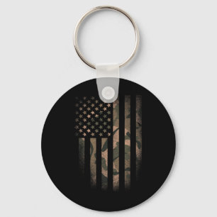 Porte-clés Drapeau américain camouflage tactique militaire am
