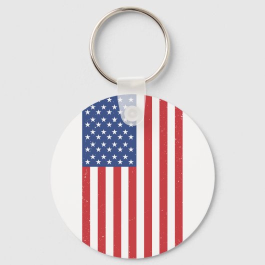Porte-clés Drapeau américain classique (Recto)
